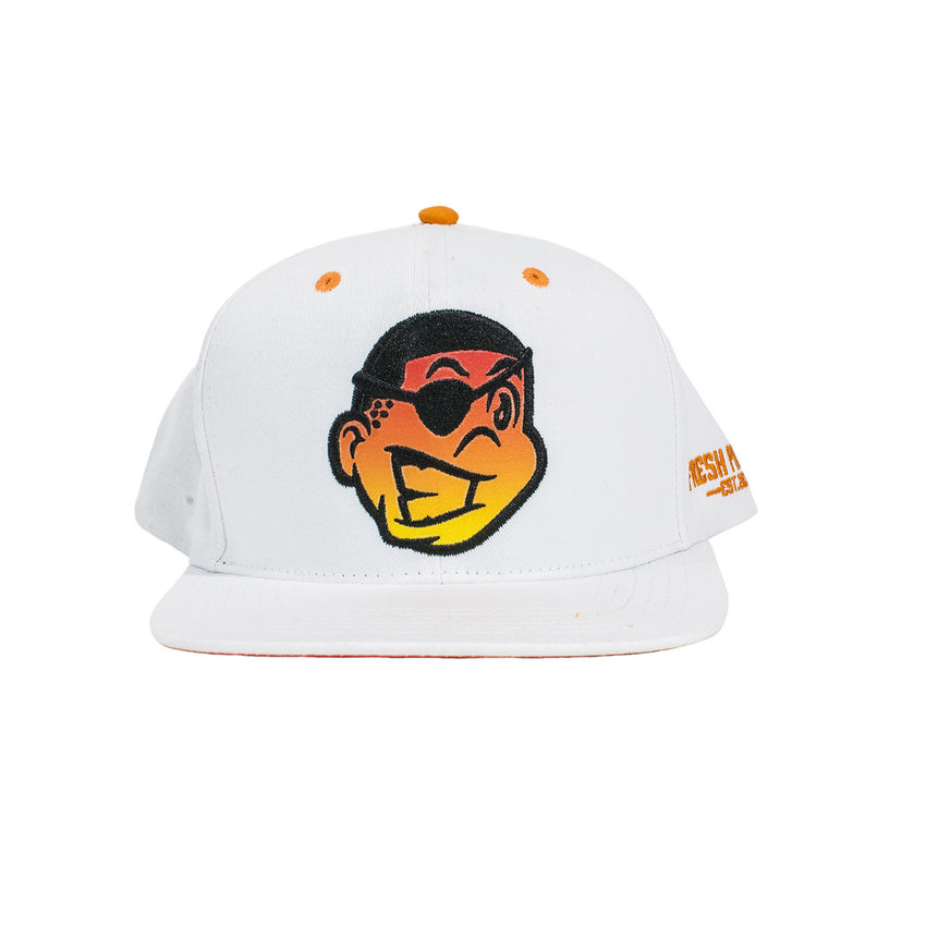 Fresh Phamily Knucklehead Snapback (White/Sunfire)