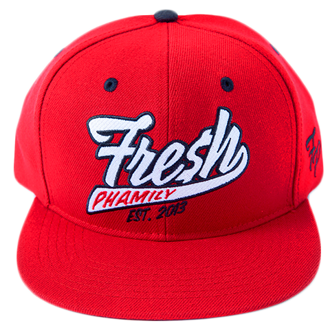 Fresh Phamily Snapback in Red from Fresh Phamily Clothing