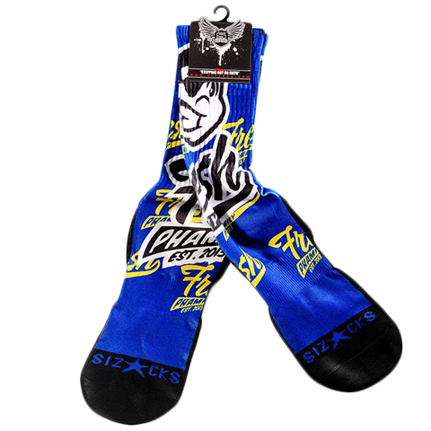 Navy Knucklehead Socks from Fresh Phamily Clothing