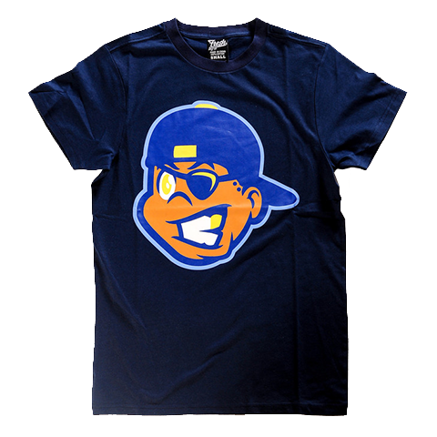 Navy White Knucklehead Tee from Fresh Phamily Clothing